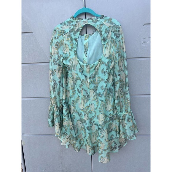 H&M CONSCIOUS EXCLUSIVE LYOCELL BLEND GREEN DRESS SIZE US 6 BLOGGERS FAVORITE - Picture 12 of 16